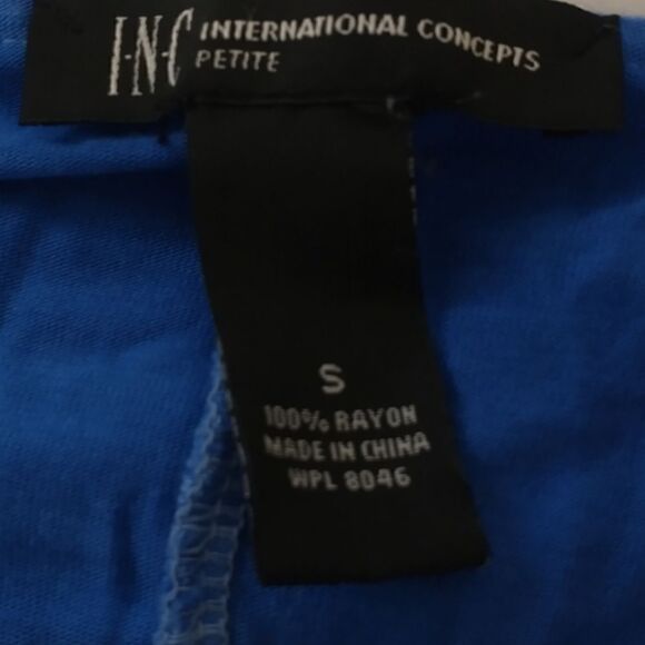 Y2K Maxi Dress Sz SP Studs Blue White Striped Jersey Knit Hippie Boho Nautical - Picture 11 of 16